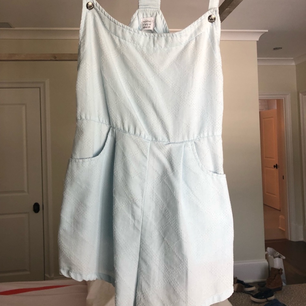 Some Days Lovin Light Blue Romper/Overall